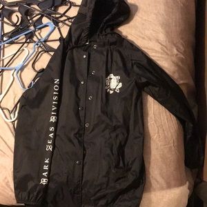 Black dark seas division coaches jacket